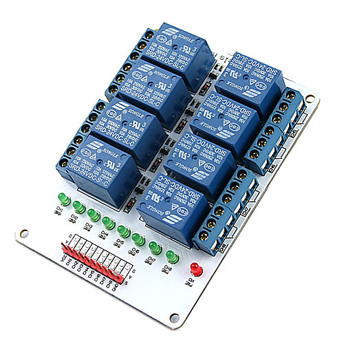 Плата 8-канальная 24V с модулем расширения для Arduino