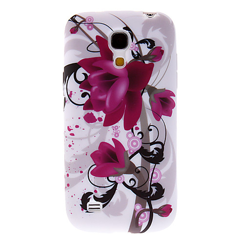 Стильный Purple Flower Pattern Жесткий чехол для Samsung Galaxy I9190 Мини S4