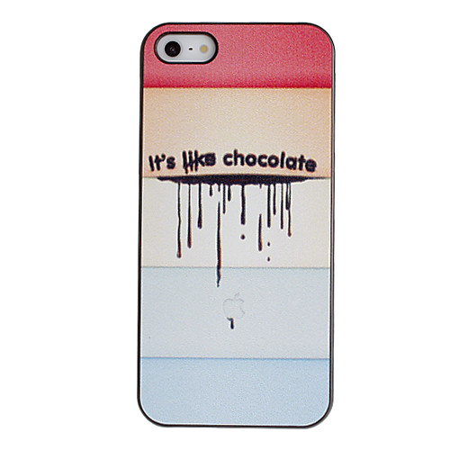 Melting Ice Cream PC Pattern Футляр с черной рамкой для iPhone 5/5S