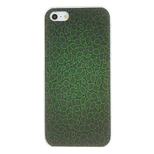 Зеленые листья Pattern PC Жесткий чехол для iPhone 5/5S