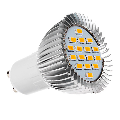 GU10 5W 16x5730SMD 420-450LM 2500-3500K теплый белый свет Светодиодные пятно лампы (220-240V)