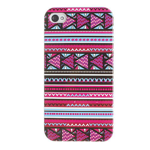 Фиолетовых тонах Мини Треугольники Pattern Жесткий чехол для iPhone 4/4S