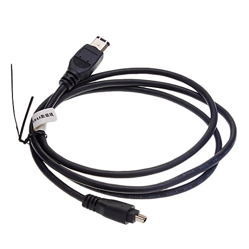 IEEE-1394 FireWire DV-кабель 6P-4P M / M черный (1M)