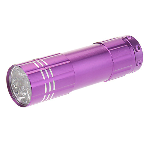 9xLED одномодовое мини-фонарик (3xAAA, фиолетовый)