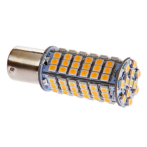 BA15S/1156 5W 102x3528SMD 306LM 3000-3500K теплый белый свет Светодиодные лампы для автомобилей (DC 12V)