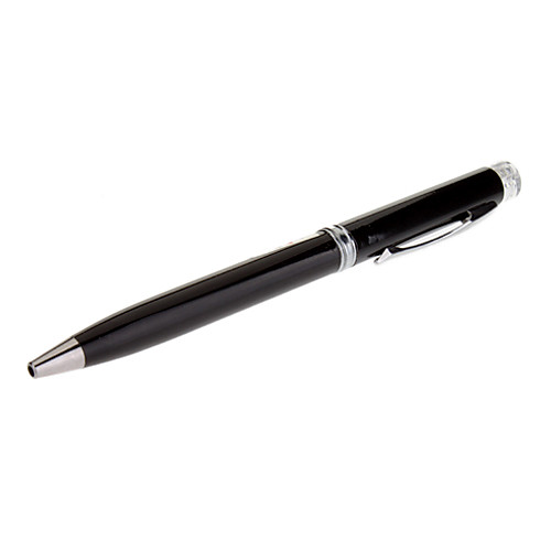 Белый свет светодиодный фонарик с 5 мВт 650 нм красный лазерный Pen (3xLR41, Черный)