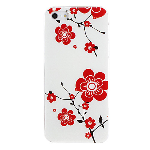 Красную сливы Pattern PC Жесткий чехол для iPhone 5/5S