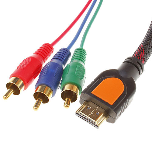 HDMI V1.3 мужчина к 3RCA Мужской Видео Аудио AV-кабель (1,5)