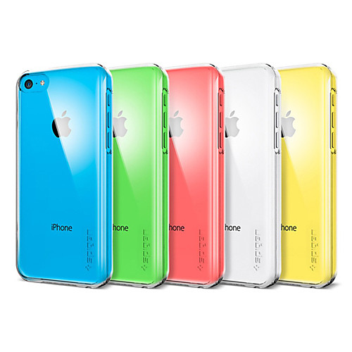 Сплошной цвет Прозрачная задняя крышка для iPhone 5C (разных цветов)