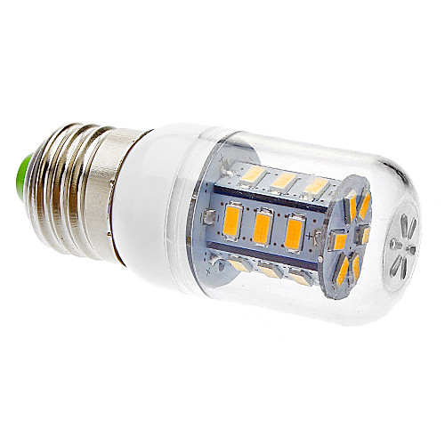 E27 4W 24x5730SMD 330-380LM 3000K теплый белый свет светодиодных кукурузы лампа (110/220V-240V)