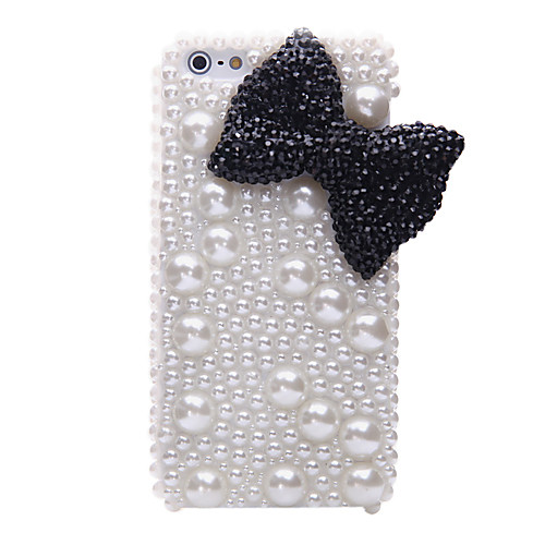 Pearl Bowknot шаблон металла ювелирные изделия Назад Чехол для iPhone 5/5S