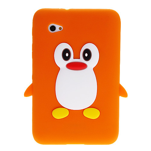 Cute Penguin 3D Мультфильм Мягкий силиконовый чехол для Samsung Galaxy Tab 2 планшетных 7.0 P3100