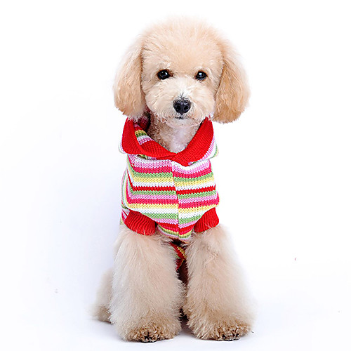 Прекрасный Классический рисунок Stripes свитер с капюшоном Собаки Животные (разные размеры)