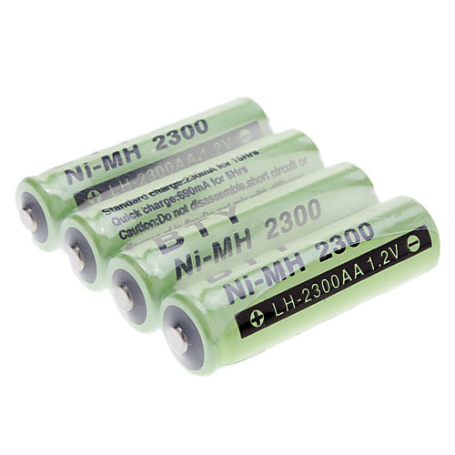 Аккумуляторная батарея (4шт), BTY AA 2300mAh Ni-MH