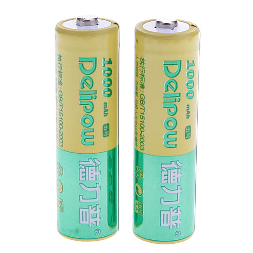 Delipow 1000mAh Аккумулятор AA (2 шт)