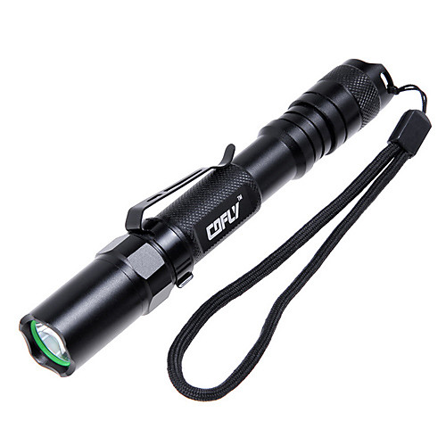 COFLY KX-D010 Cree XP-E R2 170lm 3-Mode Белый светодиодный фонарик - черный (2 х АА)