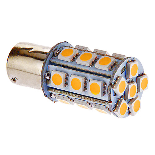 BAY15D/1157 24x5050SMD 4W 216LM 3000-3500K теплый белый свет Светодиодные лампы для автомобилей (DC 12V)