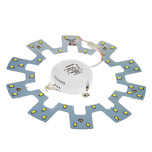 18W 6000K 1980LM 36x5730SMD холодным белым светом Светодиодные лампы Потолочные (85-265В)