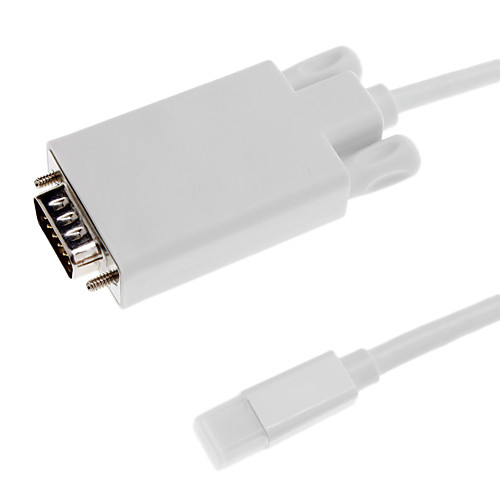 1,8 5 футов 32awg Mini DisplayPort для VGA м / м кабеля белом