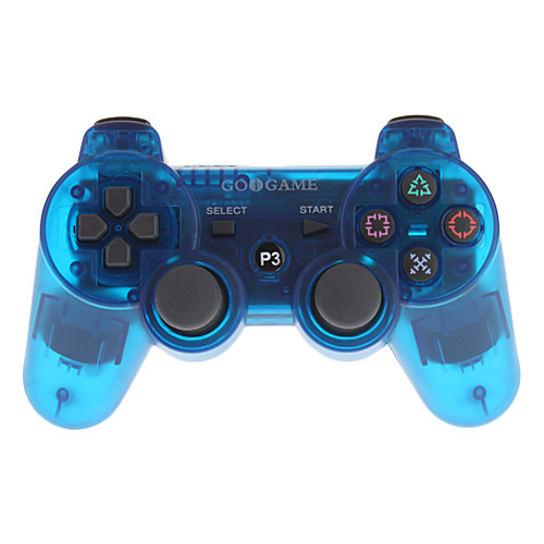 goigame игра Беспроводная связь Bluetooth контроллер для PS3 PC (прозрачный синий)