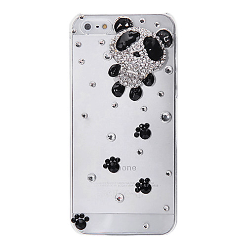 Прекрасные Panda Pattern Металл Ювелирные изделия Назад Чехол для iPhone 5/5S