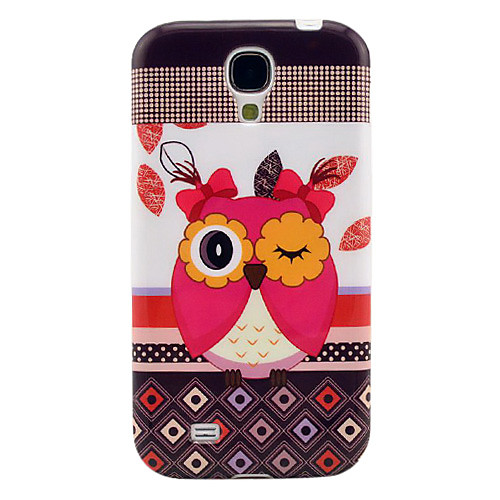 Дело Симпатичные Pattern Сова Мягкие TPU IMD для Samsung Galaxy S4 i9500