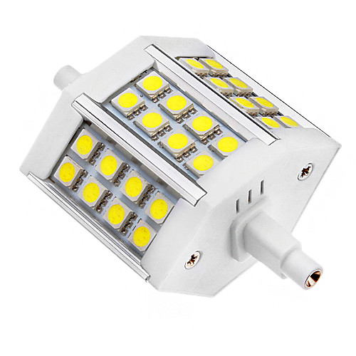 R7S 5W 24x5050SMD 440LM 6000-6500K Холодный белый свет Светодиодный прожектор (AC85-265V)