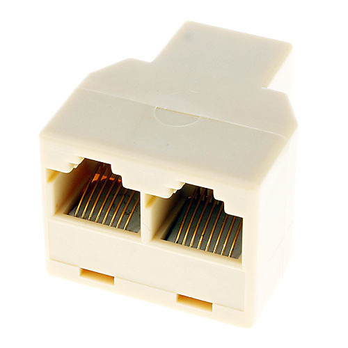 RJ45 1 до 2 LAN Сетевой кабель Y Splitter Extender зажигания