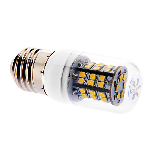 E27 6W 46x2835SMD 520-550LM 3000K теплый белый свет Светодиодная лампа кукурузы с крышкой (220-240V)