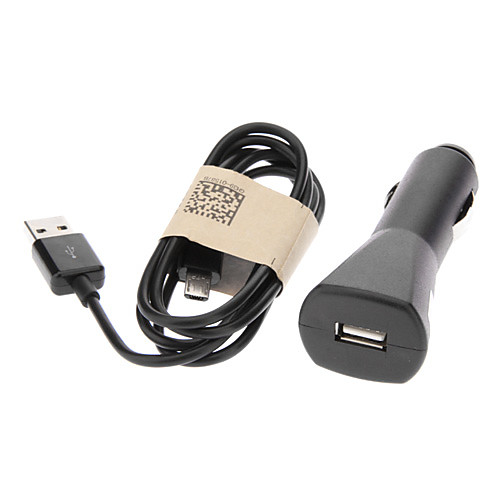 2 шт USB кабель для передачи данных V8  Автомобильное зарядное устройство для сотовых телефонов Samsung