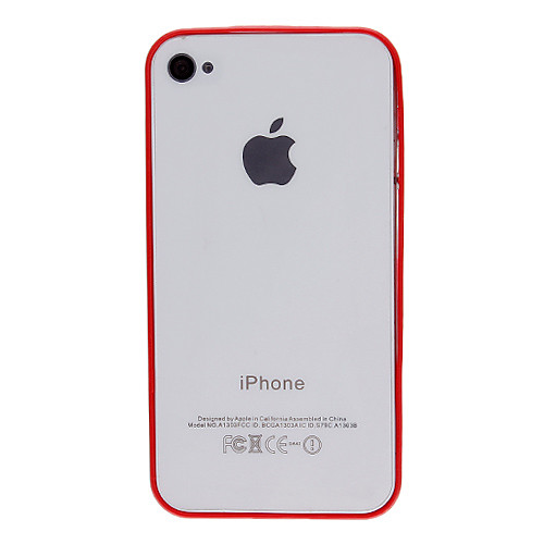 Ultra-Thin Solid Color Прозрачная рамка Бампер для iPhone 4/4S (разных цветов)