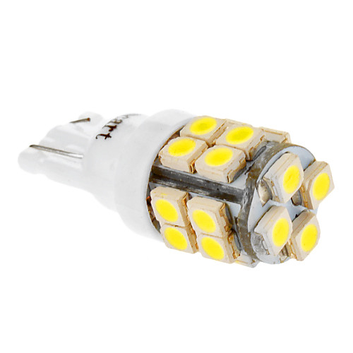 20x3528SMD T10 194 168 W5W 6000-6500K Холодный белый свет Светодиодные лампы для автомобиля (12 В)