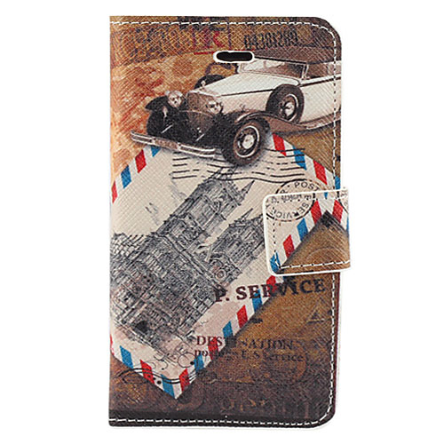 Vintage Открытки шаблон PU Case для всего тела с карты памяти и стенд для iPhone 4/4S