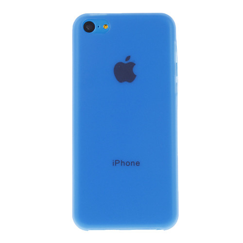 Ультра-тонкий прозрачный мягкий чехол для iPhone 5C (разных цветов)