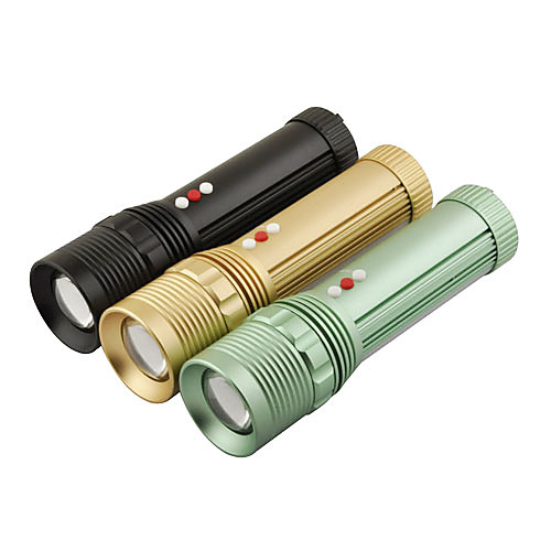 LT-W007 4-Mode Cree XM-L T6 светодиодный фонарик Увеличить (1000LM, 3xAAA, Black / Green / Gold)