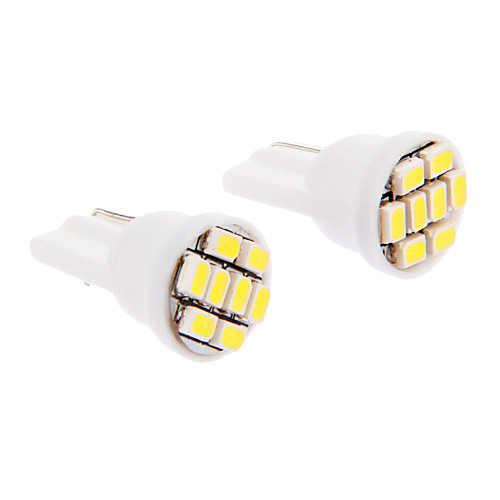 T10 6x3020SMD 30-60LM 6000K Холодный белый свет Светодиодные лампы для автомобиля (12 В, 2 шт)