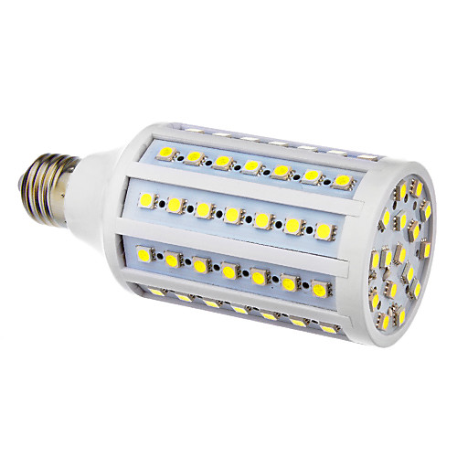 E27 13W 86x5050SMD 1200LM 6000-6500K Холодный белый свет мозоли СИД лампы (220)