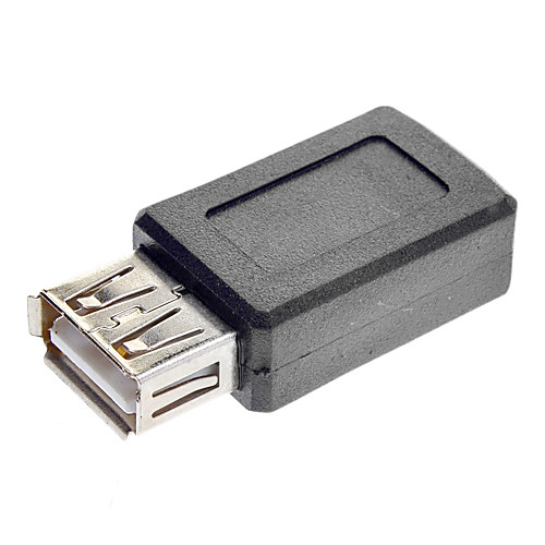 USB женщина к Мини USB Женский адаптер конвертер Black