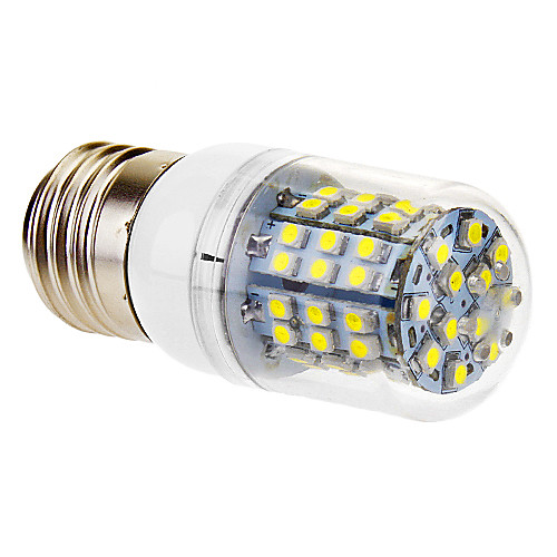 E27 3W 60x3528SMD 360LM 6000-6500K холодный белый свет мозоли СИД лампа (220)