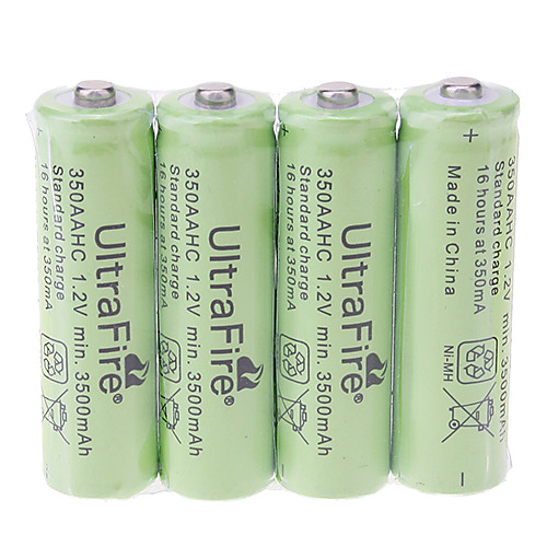 3500mAh перезаряжаемые AA батареи (4шт)