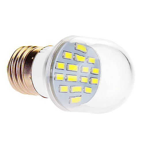 e27 7W 16x5630smd 610lm 3500K / 6000K теплый белый холодный белый свет привел шар лампы (220-240)