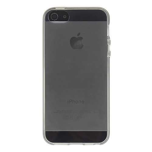 Сплошной цвет Прозрачный Гладкий корпус с Ткань для очистки для iPhone 5/5S (разных цветов)