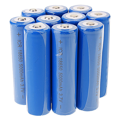 ICR 5000mAh 18650 Li-ion аккумуляторная батарея(10 шт)