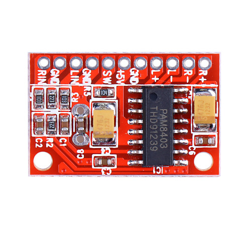 2 канала 3W PAM8403 аудио усилитель Board - Красный