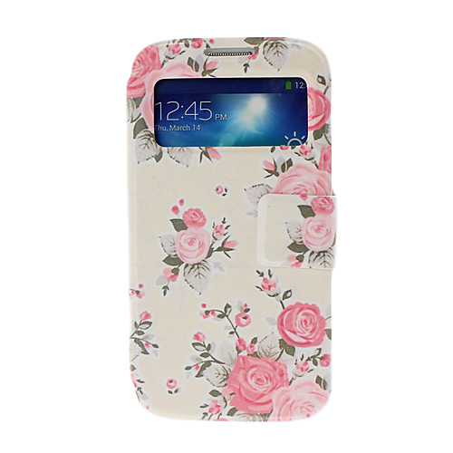 Малый Свежий Florals кожаный чехол с подставкой для Samsung Galaxy S IV i9500