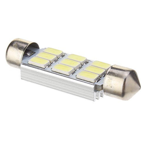 Гирлянда 3W 9x5730SMD 210LM 6000K Холодный белый свет Светодиодные лампы для автомобилей (DC 12 В, 41 мм, 1шт)