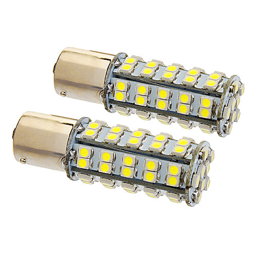 1156/BA15S 6W 68x3020SMD 470lm 5500-6500K Холодный белый свет Светодиодные лампы для автомобилей (12V, 2шт)