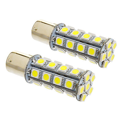 1156/BA15S 7W 30x5050SMD 570LM 5500-6500K Холодный белый свет Светодиодные лампы для автомобилей (12V, 2шт)