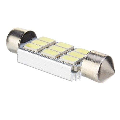 Гирлянда 3W 9x5730SMD 210LM 6000K Холодный белый свет Светодиодные лампы для автомобилей (DC 12 В, 39 мм, 1шт)