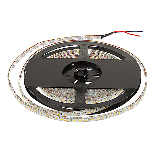 Водонепроницаемый 5M 48W 120x3528SMD 1800-2400LM 2800-3200K теплый белый свет Светодиодные полосы света с 12В 5А адаптер